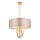 Endon 95211 - Kroonluchter aan ketting 5xE27/10W/230V Ø 70 cm grijs/messing