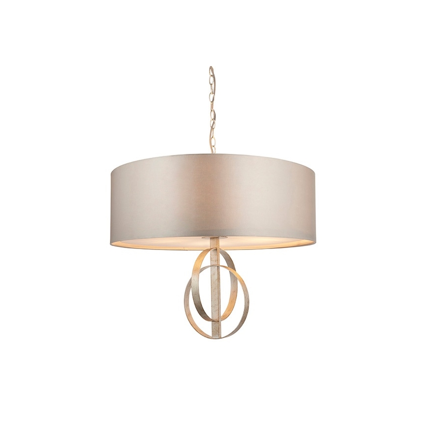 Endon 95215 - Kroonluchter met ketting 5xE27/10W/230V Ø 70 cm grijs