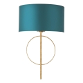 Endon 95218 - Wandlamp 1xE27/10W/230V blauw/messing