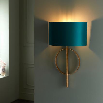 Endon 95218 - Wandlamp 1xE27/10W/230V blauw/messing