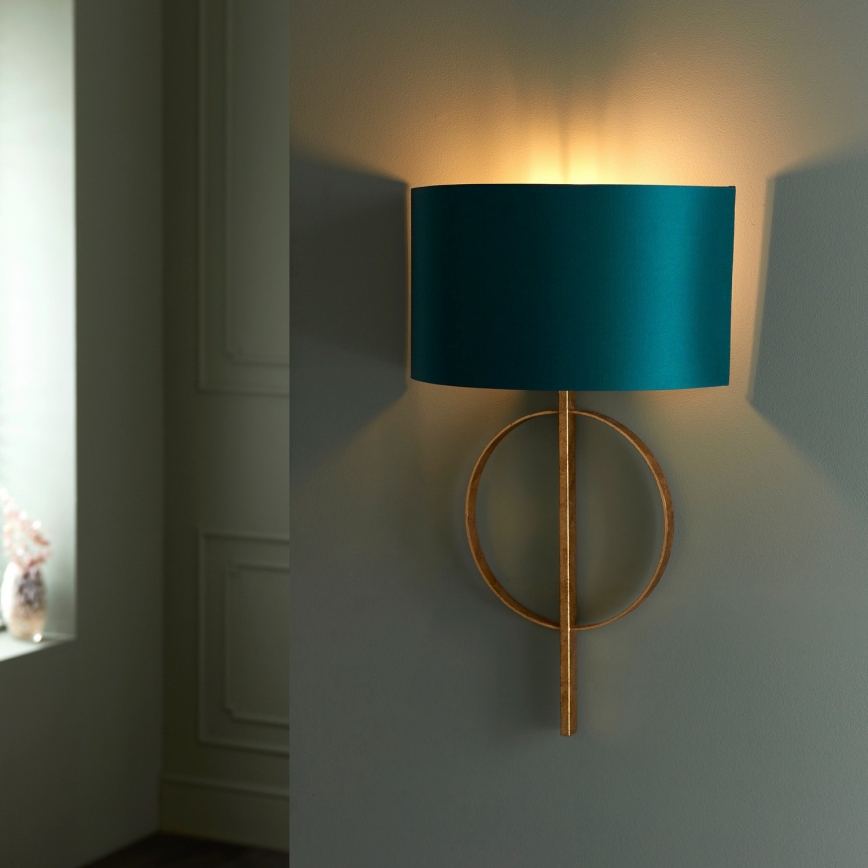 Endon 95218 - Wandlamp 1xE27/10W/230V blauw/messing