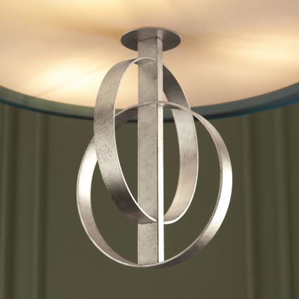 Endon 95224 - Hanglamp aan ketting 3xE27/10W/230V Ø 60 cm blauw/grijs