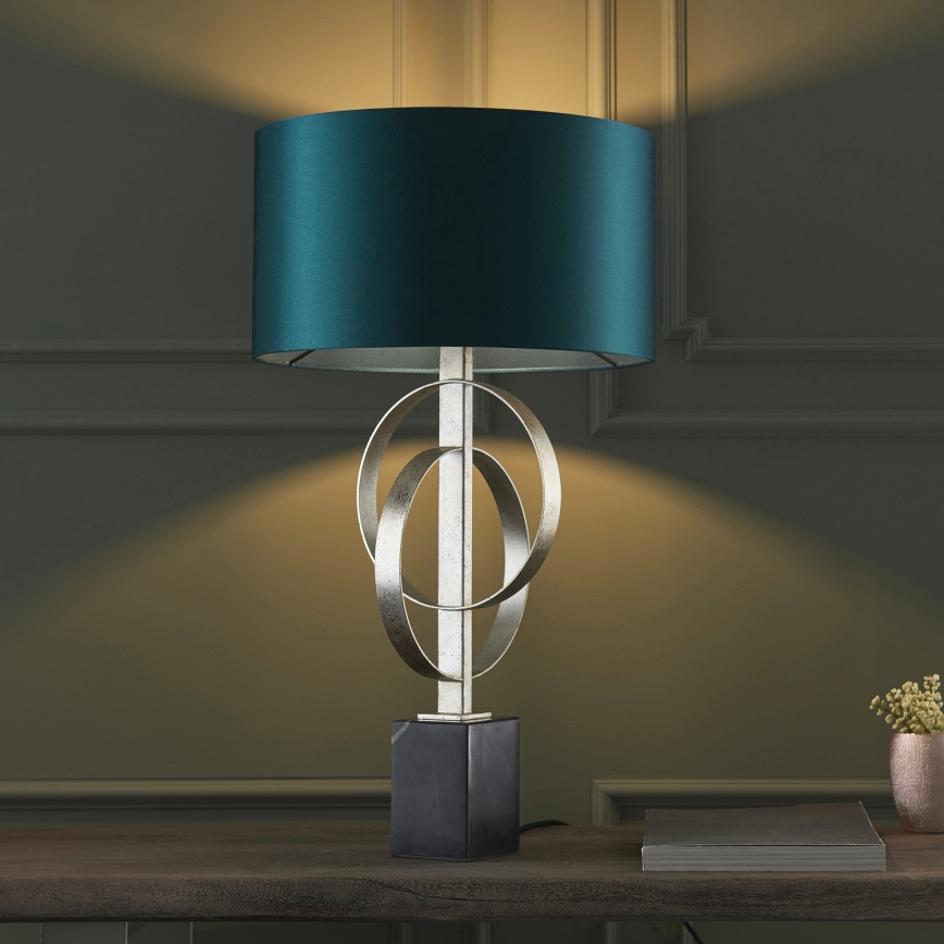Endon 95225 - Tafellamp 1xE27/10W/230V blauw/grijs/zwart