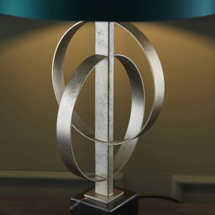 Endon 95225 - Tafellamp 1xE27/10W/230V blauw/grijs/zwart