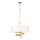 Endon 95268 - Kroonluchter aan ketting 3xE14/6W/230V diameter 60 cm wit/messing