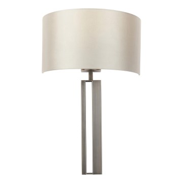 Endon 95449 - Wandlamp 1xE27/10W/230V beige/mat chroom
