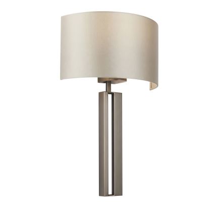 Endon 95449 - Wandlamp 1xE27/10W/230V beige/mat chroom