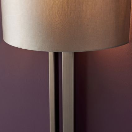 Endon 95449 - Wandlamp 1xE27/10W/230V beige/mat chroom