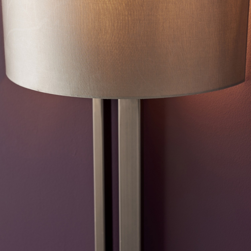 Endon 95449 - Wandlamp 1xE27/10W/230V beige/mat chroom