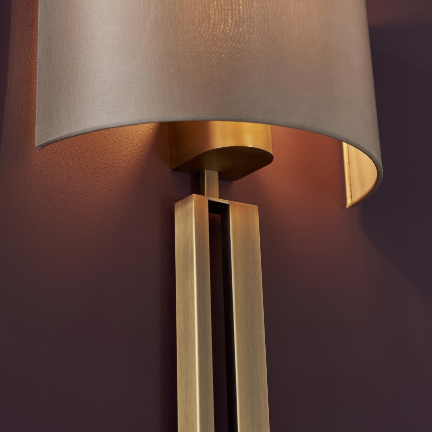Endon 95452 - Wandlamp 1xE27/10W/230V beige/goud