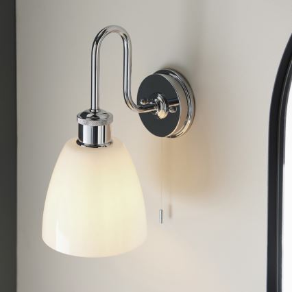 Endon 95506 - Badkamerwandlamp PIPER 1xE27/10W/230V IP44 glanzend chroom