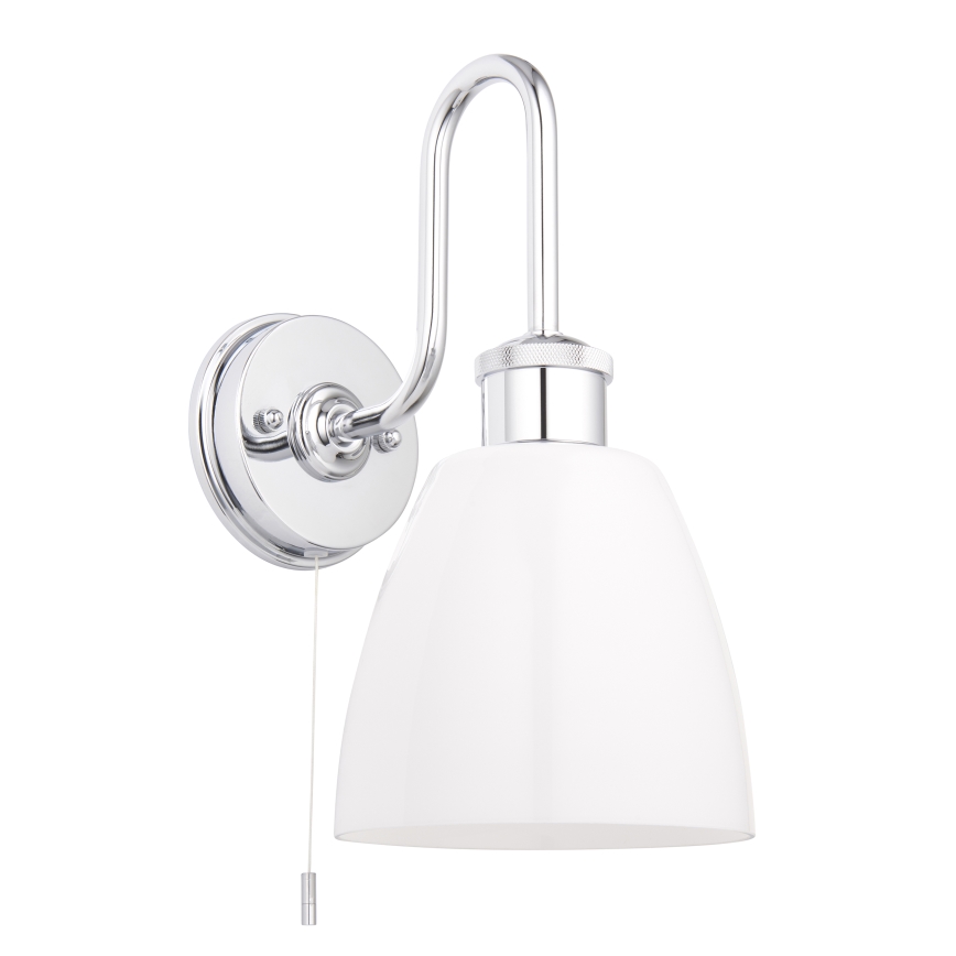Endon 95506 - Badkamerwandlamp PIPER 1xE27/10W/230V IP44 glanzend chroom