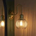 Endon 95507 - Badkamer wandlamp KENDALL 1xE27/10W/230V IP44 messing