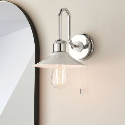 Endon 95508 - Badkamerwandlamp MARIS 1xE27/6W/230V IP44 glanzend chroom