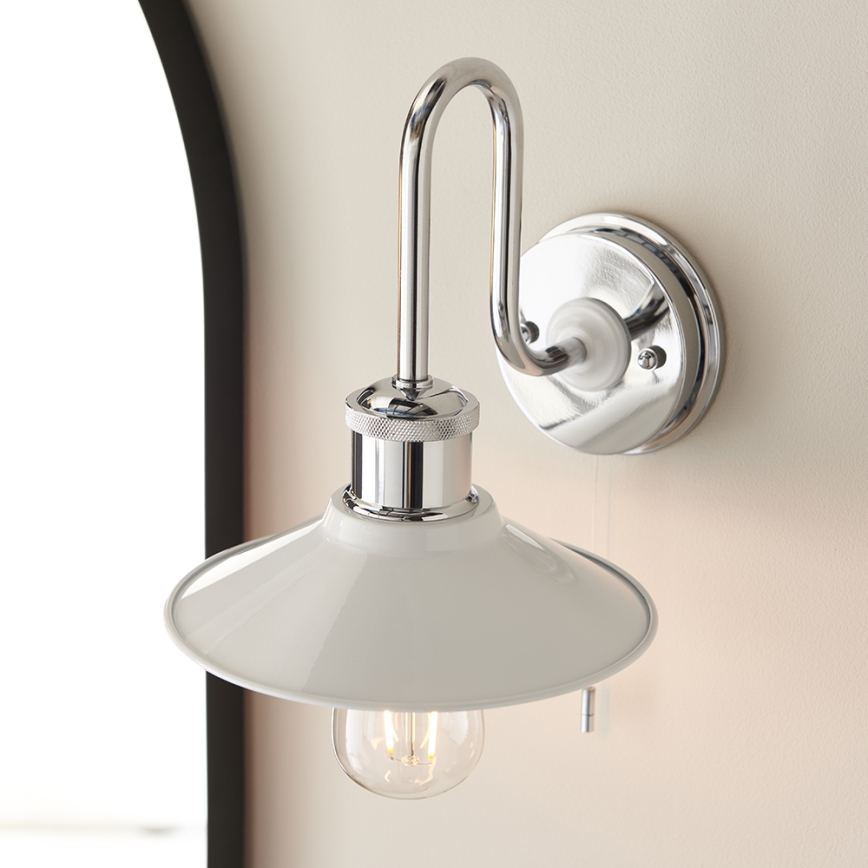 Endon 95508 - Badkamerwandlamp MARIS 1xE27/6W/230V IP44 glanzend chroom