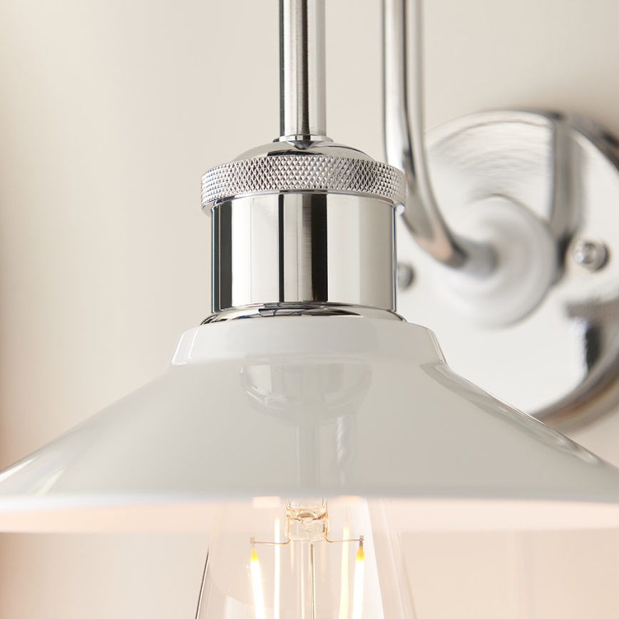 Endon 95508 - Badkamerwandlamp MARIS 1xE27/6W/230V IP44 glanzend chroom