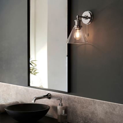 Endon 95513-  Wandspot voor badkamer TOULON 1xE27/10W/230V IP44 glanzend chroom