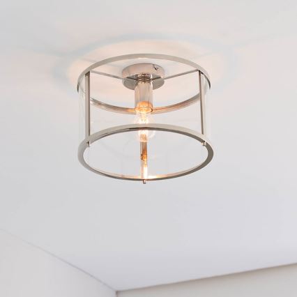 Endon 96150 - Plafondlamp HOPTON 1xE27/10W/230V glanzend chroom