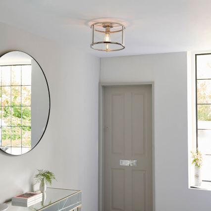 Endon 96150 - Plafondlamp HOPTON 1xE27/10W/230V glanzend chroom