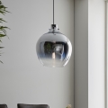 Endon 96442 - Hanglamp aan een koord PANTHER 1xE27/10W/230V glanzend chroom/gerookt