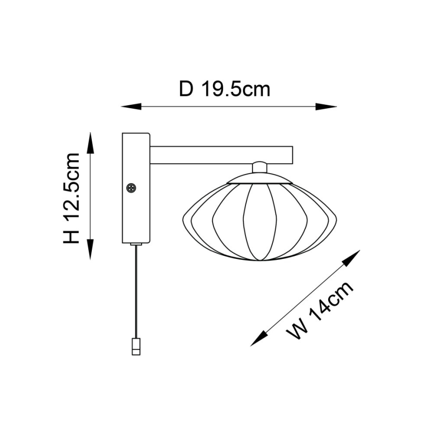 Endon 97182 - Badkamer wandlamp MOBIAS 1xG9/3W/230V IP44 messing