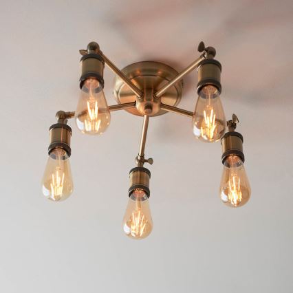 Endon 97244 - Spot HAL 5xE27/10W/230V messing