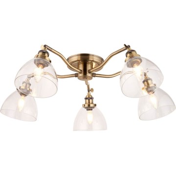 Endon 97248 - Plafondspot HANSEN 5xE14/7W/230V messing
