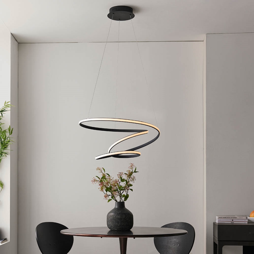 Endon 97632 - LED-kroonluchter aan kabel DUNE LED/47,5W/230V 3000K zwart