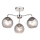 Endon 97971 - Opbouwkroonluchter DIMPLE 3xE14/7W/230V glanzend chroom/rookgrijs