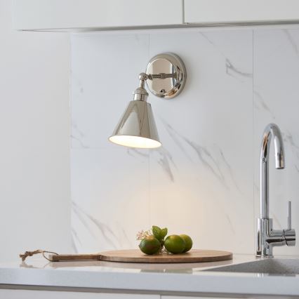 Endon 98716 - Wandspot HALLE 1xE14/40W/230V glanzend chroom