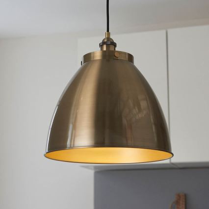 Endon 98744 - Hanglamp aan snoer FRANKLIN 1xE27/10W/230V messing