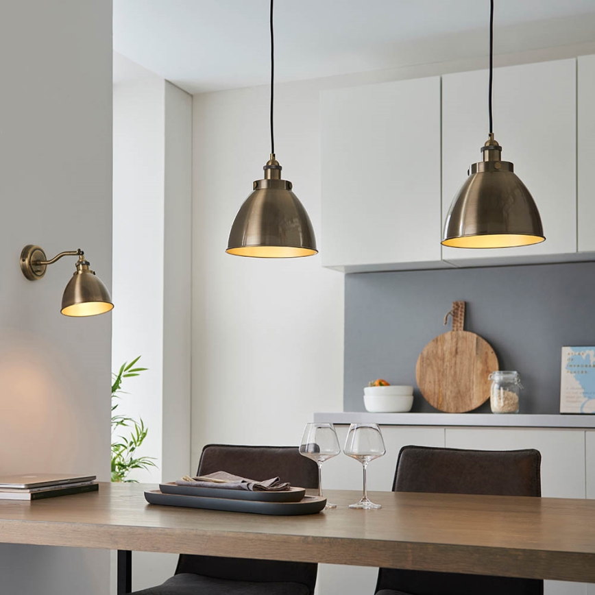 Endon 98746 - Wandspot FRANKLIN 1xE14/7W/230V messing