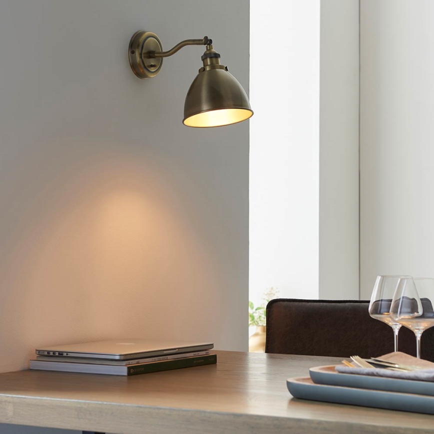 Endon 98746 - Wandspot FRANKLIN 1xE14/7W/230V messing