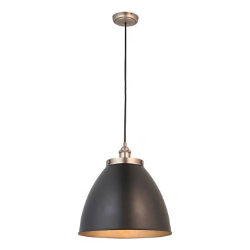 Endon 98749 - Hanglamp aan kabel FRANKLIN 1xE27/10W/230V zwart/messing