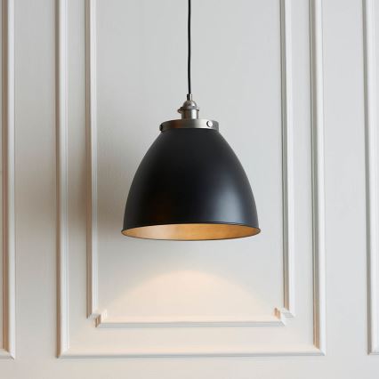Endon 98749 - Hanglamp aan kabel FRANKLIN 1xE27/10W/230V zwart/messing