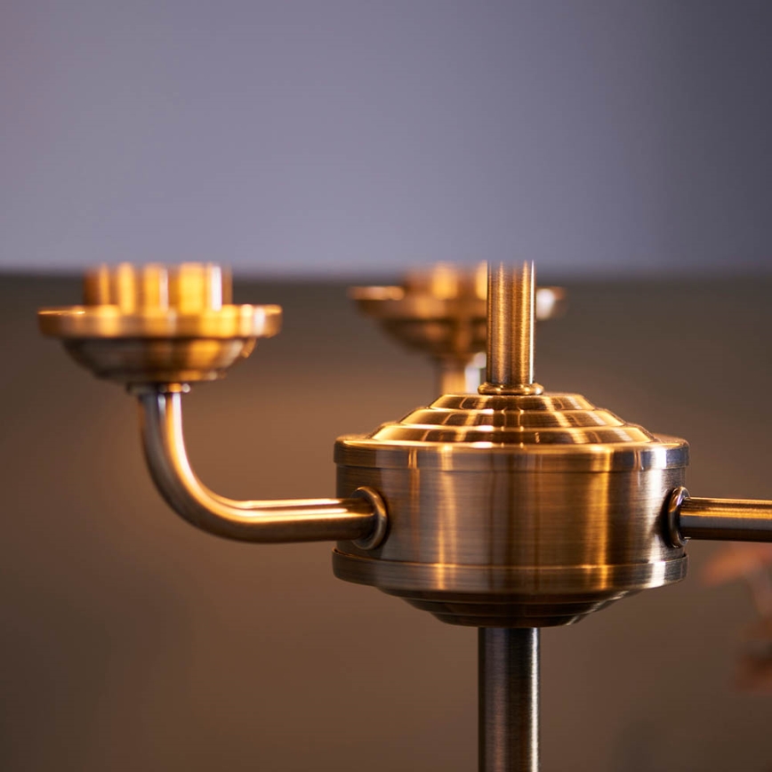 Endon 98932 - Tafellamp HIGHCLERE 3xE14/18W/230V wit/messing Ø 32 cm