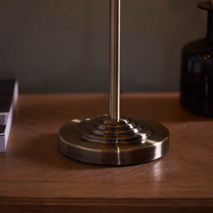 Endon 98932 - Tafellamp HIGHCLERE 3xE14/18W/230V wit/messing Ø 32 cm