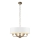 Endon 98933 - Hanglamp aan een ketting HIGHCLERE 6xE14/40W/230V wit/messing diameter 55 cm