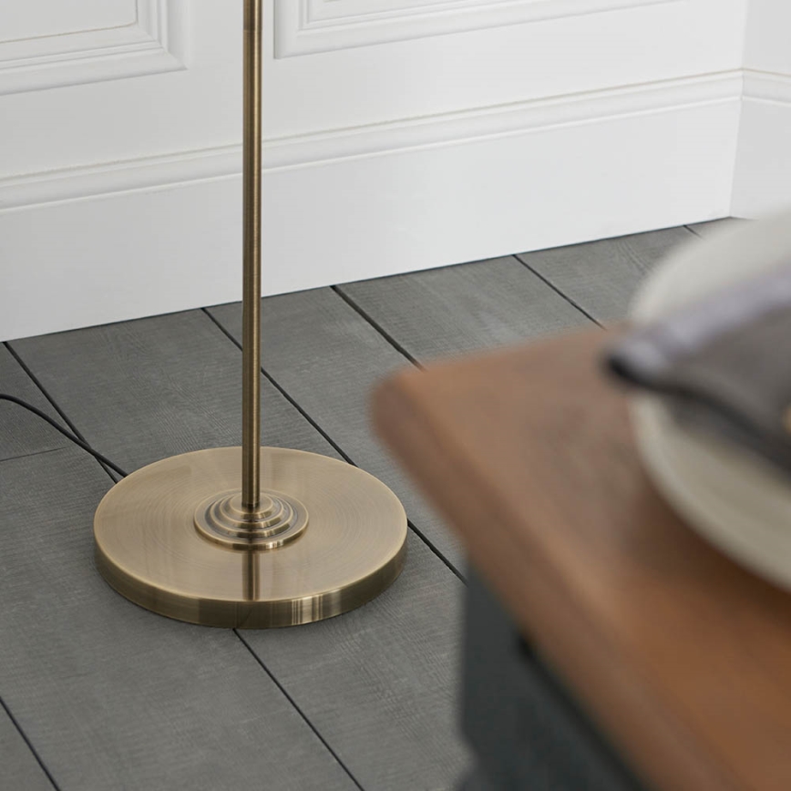 Endon 98935 - Staande Lamp HIGHCLERE 3xE14/40W/230V wit/messing diameter 47 cm
