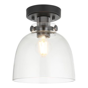 Endon 99106 - Plafondlamp URBAN 1xE27/10W/230V zwart/doorzichtig