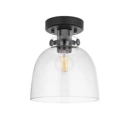 Endon 99106 - Plafondlamp URBAN 1xE27/10W/230V zwart/doorzichtig