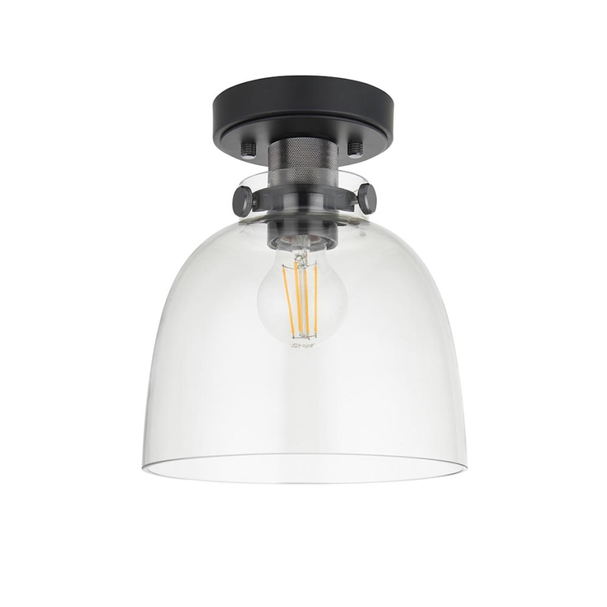 Endon 99106 - Plafondlamp URBAN 1xE27/10W/230V zwart/doorzichtig