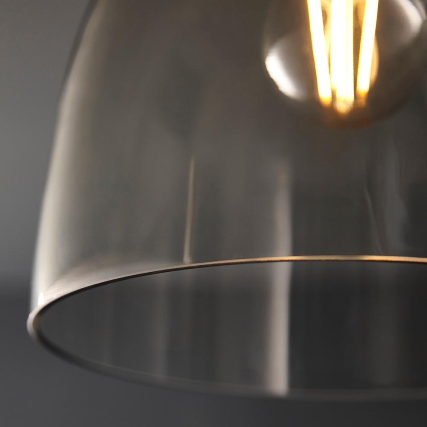 Endon 99106 - Plafondlamp URBAN 1xE27/10W/230V zwart/doorzichtig