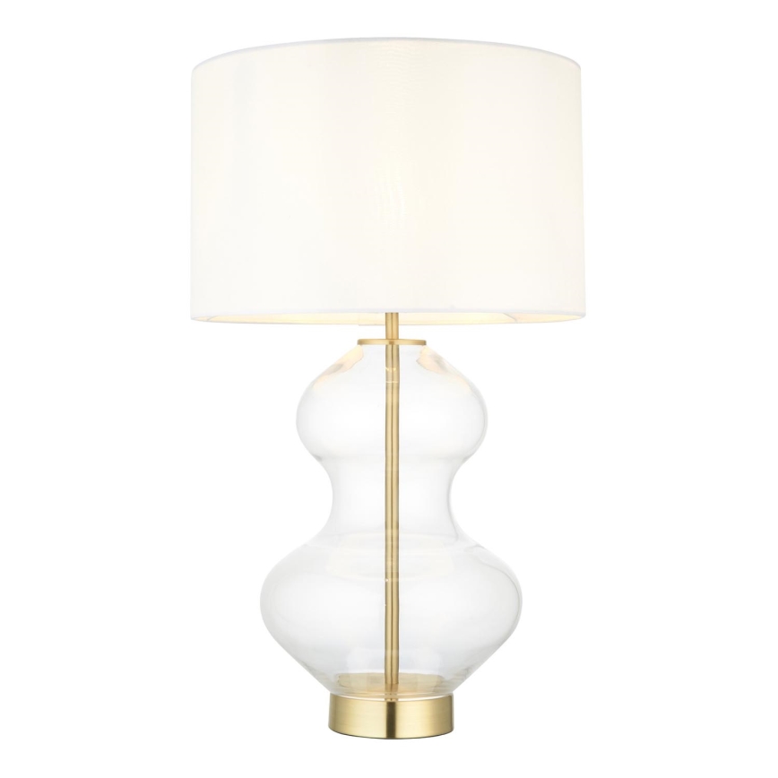 Endon 99110 - Dimbare tafellamp KELDA 1xE27/10W/230V wit/goud