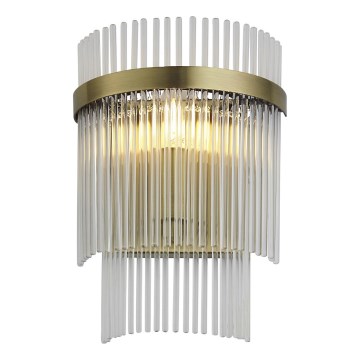 Endon 99168 - Wandlamp MARIETTA 1xE14/6W/230V messing/doorzichtig