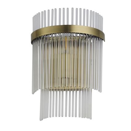Endon 99168 - Wandlamp MARIETTA 1xE14/6W/230V messing/doorzichtig