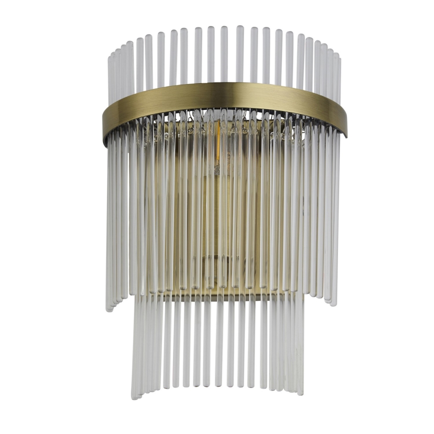 Endon 99168 - Wandlamp MARIETTA 1xE14/6W/230V messing/doorzichtig