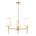 Endon 99456 - hanglamp met stang 3xE14/6W/230V goud/wit