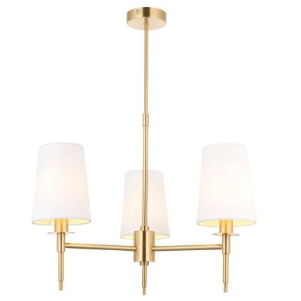 Endon 99456 - hanglamp met stang 3xE14/6W/230V goud/wit