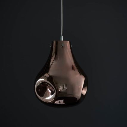 Endon 99790 - Hanglamp aan kabel EUROPA 1xE27/10W/230V rookbruin